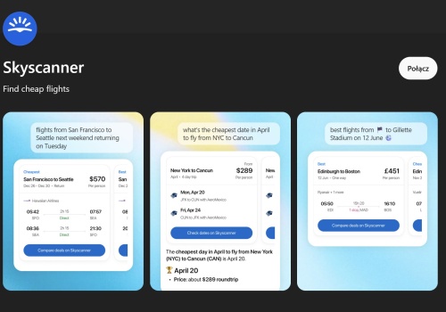 Szukanie tanich lotów staje się jeszcze prostsze. Skyscanner łączy siły z ChatGPT