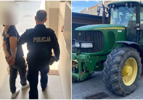 Jak w filmie! Wszedł przez szybę i odjechał ciągnikiem za 200 tys. zł