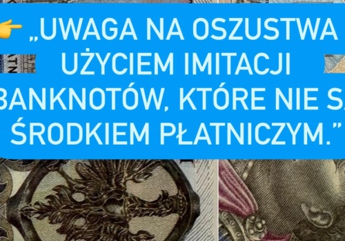 Imitacje banknotów w obiegu. Policja z Turku ostrzega przed oszustami