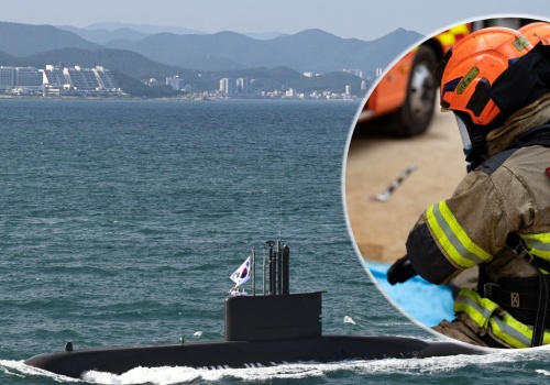 Południowokoreański okręt podwodny w ogniu. Trwa akcja poszukiwawcza