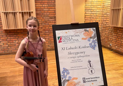 Anna Wesołek z sukcesem na XI Lubuskim Konkursie Skrzypcowym