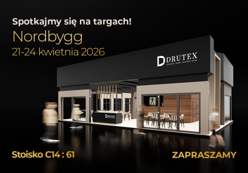Drutex w Sztokholmie na Nordbygg pokaże rozwiązania klasy premium