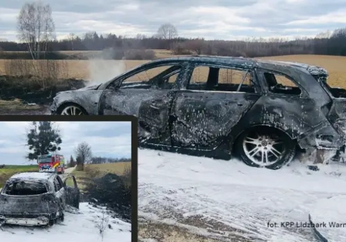 O krok od tragedii. „Zauważył dym, chwilę później auto płonęło”