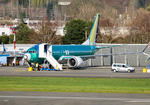 LOT. 737 MAX SP-LYI po pierwszym locie technicznym