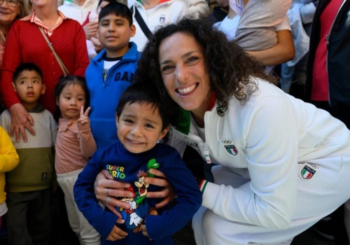 Olimpijczycy odwiedzili watykańską Przychodnię Pediatryczną św. Marty