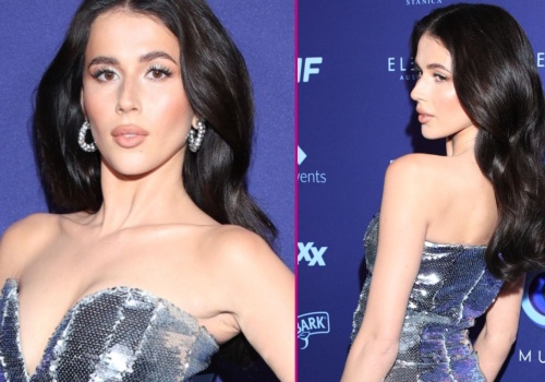 Roxie w tak obcisłej sukience, że strach. Figura marzenie, ale widać jedno