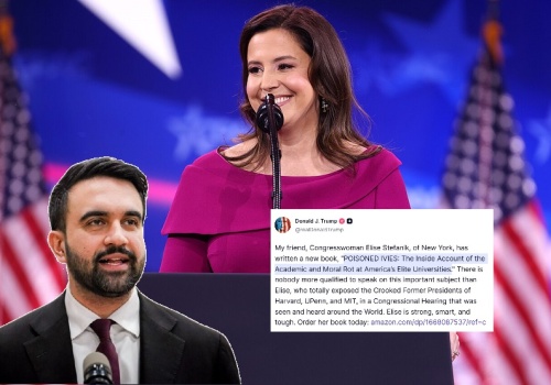 Trump zareklamował książkę Elise Stefanik. Ociec burmistrza NYC jednym z (anty)bohaterów