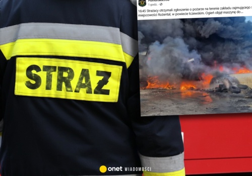 Ogromny pożar na Pomorzu. Kłęby dymu nad zakładem