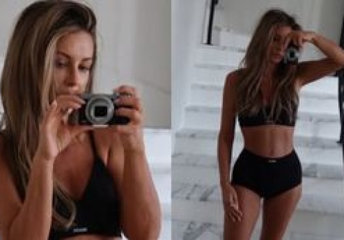 Małgorzata Rozenek W BIELIŹNIE strzela sobie fotki w lustrze (FOTO)