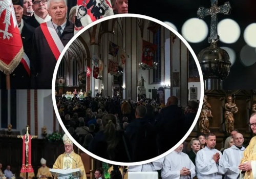 Msza św. za ofiary tragedii smoleńskiej z udziałem prezydenta Nawrockiego. ZOBACZ ZDJĘCIA