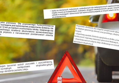 Przejrzałem zapisy gwarancji na auta. Wykluczenia są zaskakujące. Czasem ciężko uwierzyć