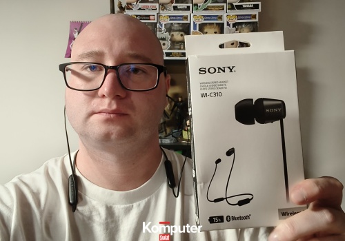 Bezprzewodowe, ale z kablem. Od lat kupuję te same słuchawki za ok. 100 zł