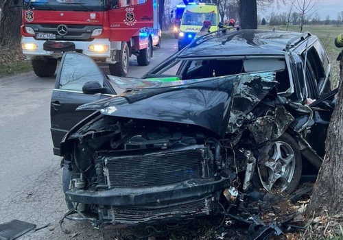 31-latek rozbił auto o drzewo. Zaskakujące ustalenia policji