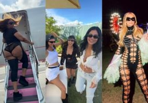 Gwiazdy prezentują CUDACZNE stylówki na Coachelli: Kardashianki, Lizzo, Paris Hilton... (ZDJĘCIA)