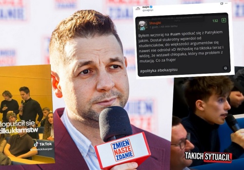 Patryk Jaki pojawił się na spotkaniu ze studentami i chyba nie poszło mu najlepiej