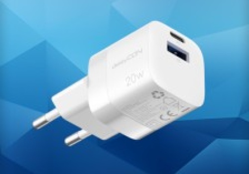 Tania ładowarka deleyCON USB-A USB-C 20W za jedyne 9,40 zł w Amazon PL
