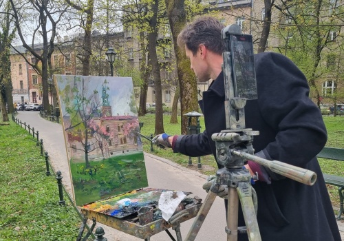 Z ukraińskiego wojska w krakowski plener. Niezwykła historia Jarosława Tarnowskiego