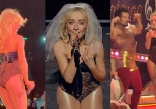 Sabrina Carpenter zagrała koncert w KORONKOWYM BODY. Półnaga wokalistka zachwyciła widzów Coachelli (WIDEO)
