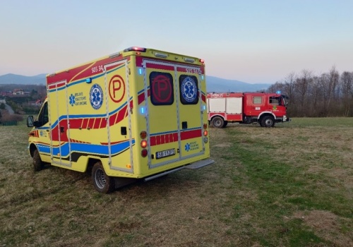 Z ostatniej chwili: Poważny wypadek w Buczkowicach. Dziecko zabrane śmigłowcem LPR – foto