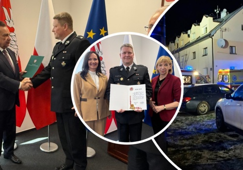 2-letnia Oliwka rzuciła się w ramiona strażaka z Wołomina. Uratował ją i jej mamę