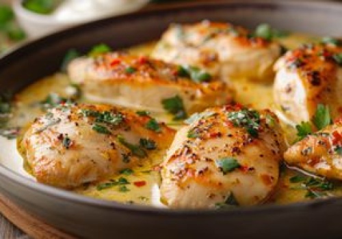 Kotlety są nudne, więc filet smażę w tym sosie. Mięso delikatne jak nigdy