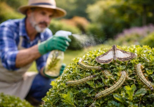 Francuski trik na ćmę bukszpanową. Gąsienice znikają w 24h