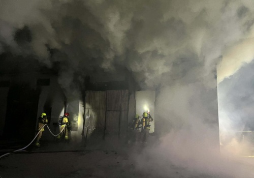 Pożar warsztatu samochodowego w Branicy Suchowolskiej. Ogień strawił budynek