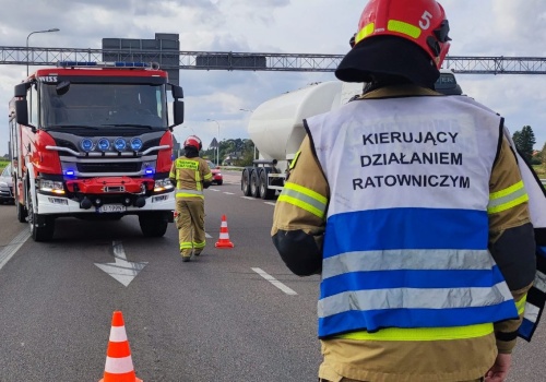 Wypadek na trasie S19. Droga ekspresowa zablokowana