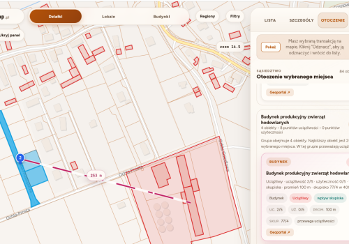 Zrobiłem mapę z prawdziwymi cenami nieruchomości i wadami okolicy
