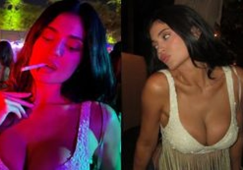 Kylie Jenner wypina imponujący biust na Coachelli. Fajnie się bawi? (ZDJĘCIA)