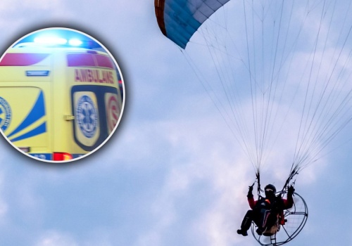 Śmiertelny wypadek na lotnisku. 48-latek spadł z kilkunastu metrów