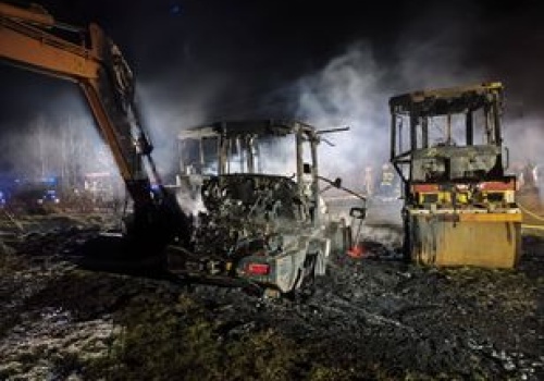 Pożar przy budowie elektrowni jądrowej. Spłonęły maszyny