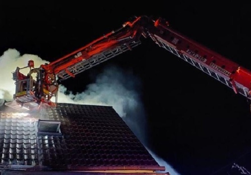 Pożar budynku jednorodzinnego w Mącznikach