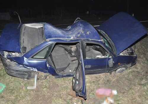 Zofianka Górna: dwie osoby ranne po zderzeniu pojazdów na DK74. Jeden z kierowców po alkoholu