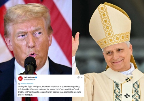 Papież mówi że nie boi się administracji Trumpa i dalej będzie opowiadał się przeciwko wojnie