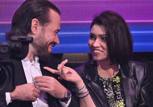 Stanowski z piękną żoną za kulisami 