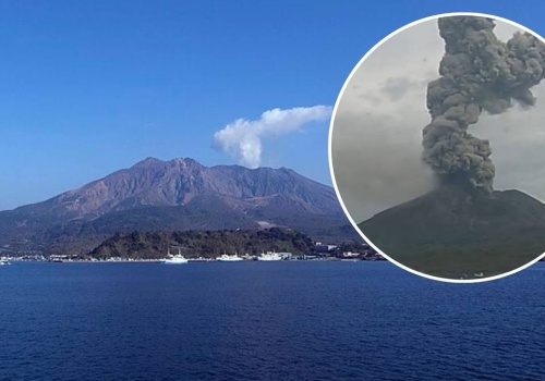 Kilka kilometrów dymu spowiło niebo. Erupcja wulkanu w Japonii