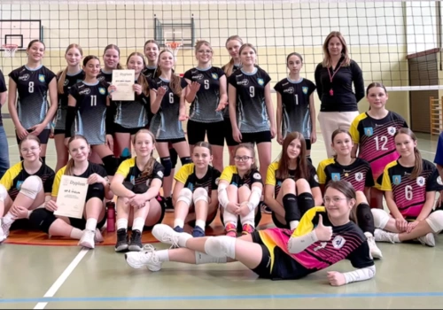 Srebrny medal siatkarek Udany występ w zawodach powiatowych