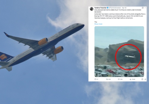 Pilot przechodzący na emeryturę wykonał nietypowy lot. Grożą mu konsekwencje