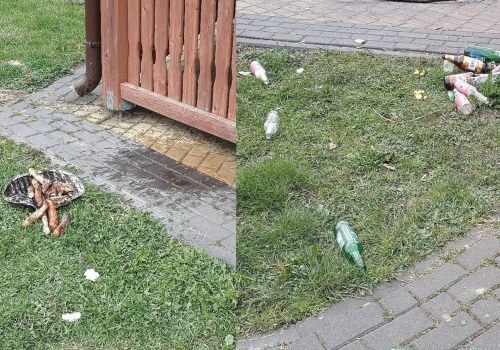 Mocna reakcja wójta. Młodzież szybko posprzątała po imprezie przy altanie