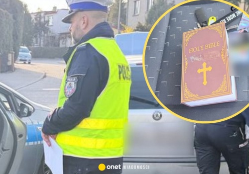 Pościg ulicami Wejherowa. 29-latek zatrzymany z narkotykami ukrytymi w atrapie Biblii