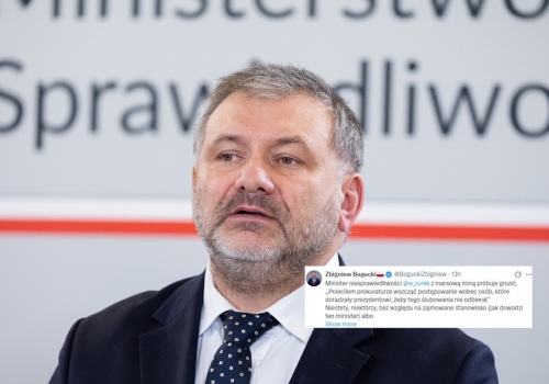 Żurek prokuraturą w prezydenta. Bogucki: Watażka bezprawia