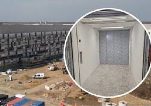 Nowy szpital na wrocławskich Złotnikach rośnie w oczach