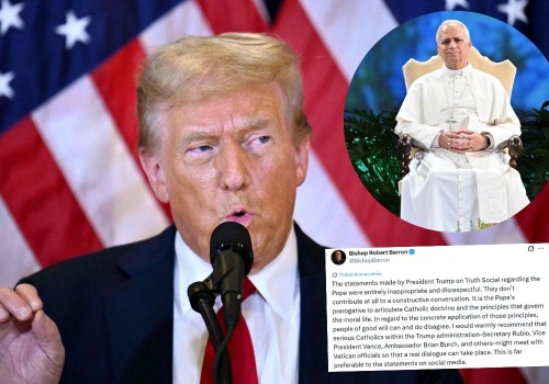 Donald Trump oznajmił, że nie zamierza przepraszać papieża, a poza tym dba o ludzi i dał 100$ napiwku dostawcy jedzenia