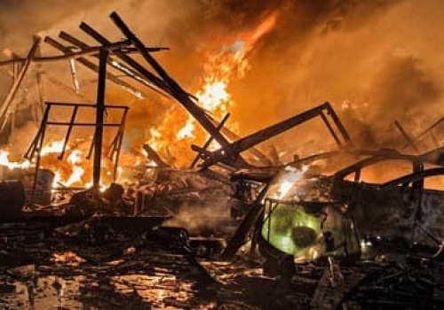 Rosyjski atak na Ukrainę. Płonął port w Izmaile