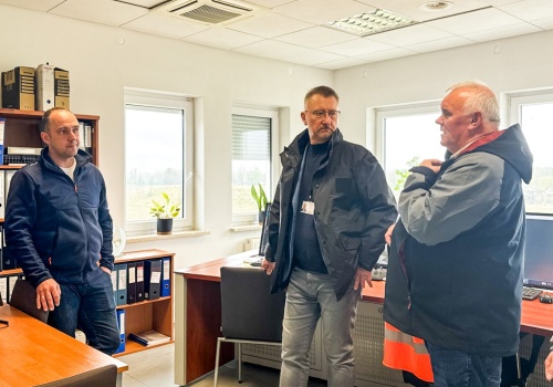 Wizyta przedstawicieli Śląskiego Urzędu Wojewódzkiego. Wizytowali zbiornik Racibórz