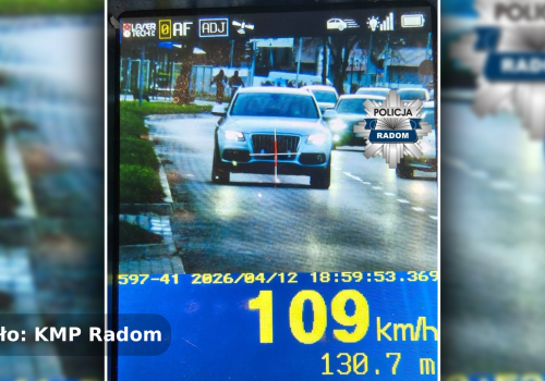 109 km/h w mieście. Brawura zakończona utratą prawa jazdy