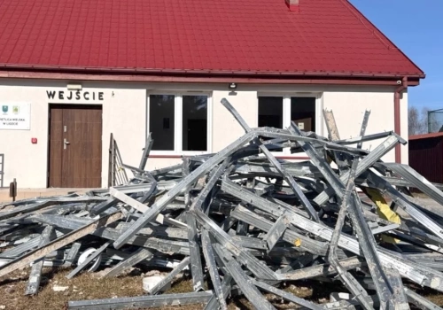 Zniszczenia w Ligocie. Szacują straty, a świetlica zamknięta