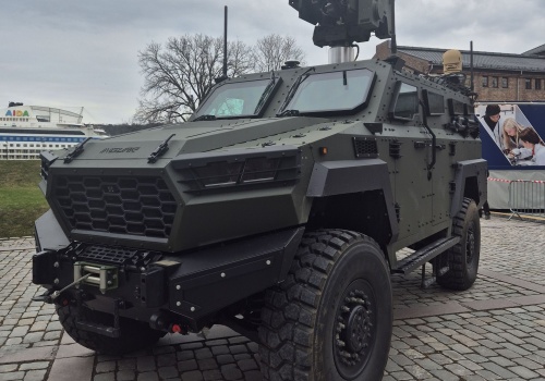 Ukraiński Inguar-3 z norweskim modułem do zwalczania dronów