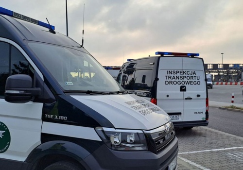 A4 w Balicach: kontrola ukraińskiego transportu, 17 mandatów dla kierowcy